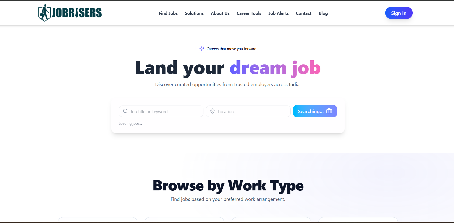 Job Portal – User Panel project screenshot